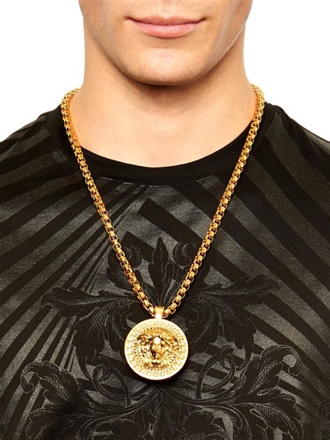 versace gold necklace for men.